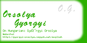 orsolya gyorgyi business card